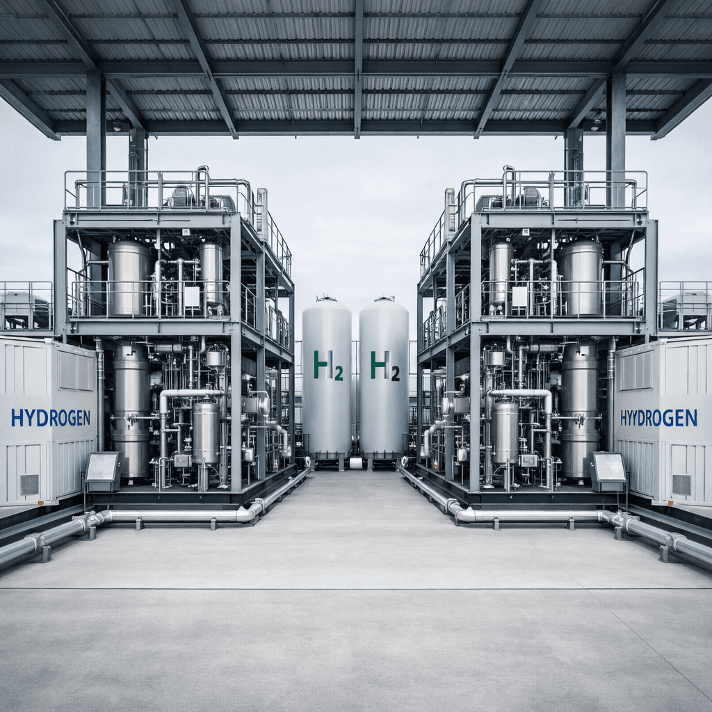 Industrial solar and battery energy installation
